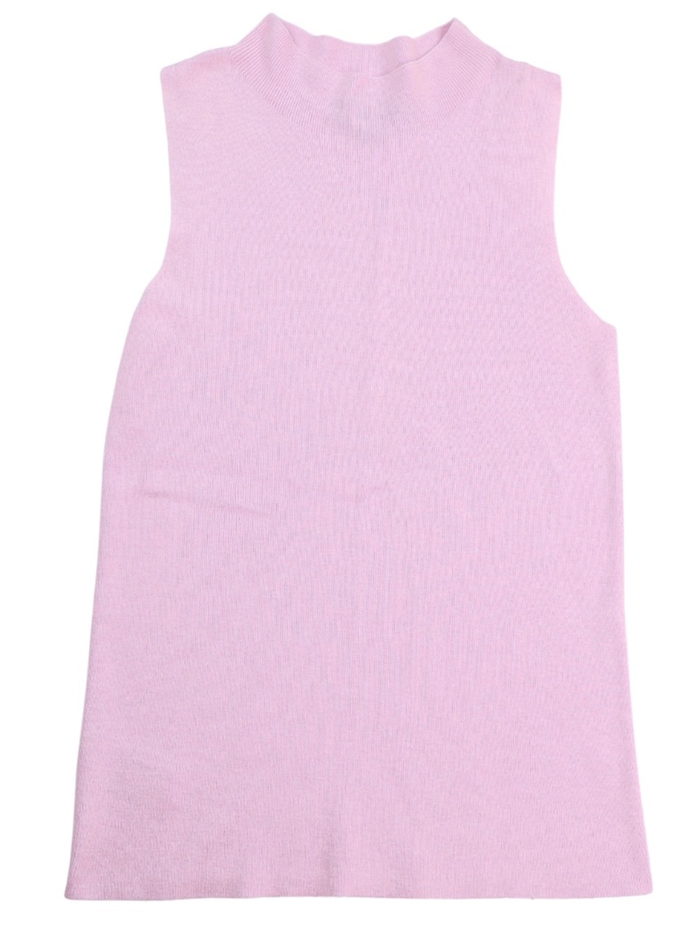 Ann Taylor Petite Lavender Mock Neck Sweater Tank XSP